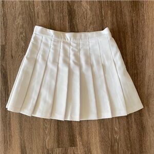 American Apparel White Pleated Tennis Mini Skirt vintage coquette Los Angeles